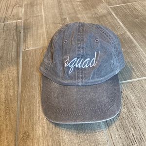 Squad baseball cap in a gray denim